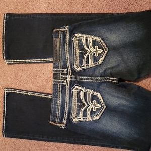 Womens Rock Revival boot cut jeans size 28 Easy
